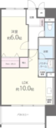 荒本駅 徒歩3分 5階の物件間取画像